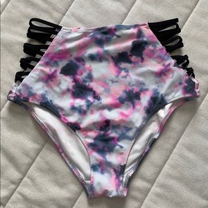 VS Pink High-Waisted Strappy Bikini Bottom